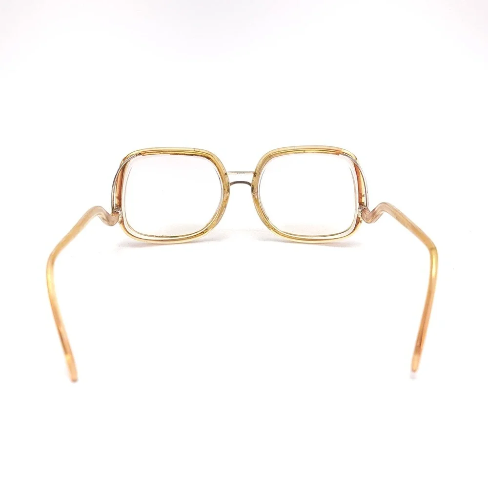 Vintage Drop Frame Glasses Gold Eyeglasses Mod 870 B‎ Frames Only 52-18-140